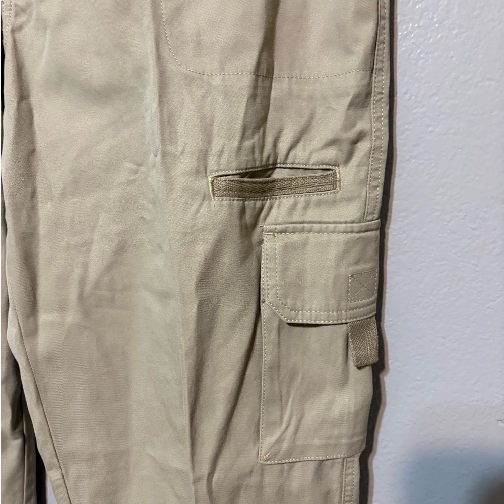 NWT Women’s Cargo, Relaxed Fit Straight leg Dickies Khaki Pants Size 14R - Picture 6 of 14